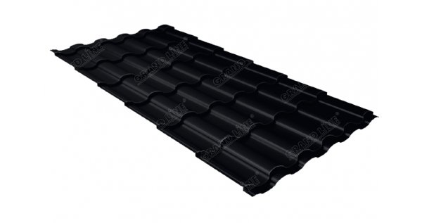 Металлочерепица кредо 0,45 Drap RAL 9005 черный купить в Иркутске