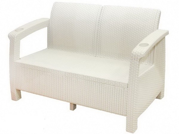 Двухместный диван Yalta Sofa Seаt белый купить в Иркутске