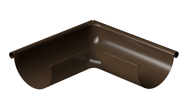 Угол внешний 90° D125 Döcke STAL PREMIUM Каштан, (RAL 8017) купить в Иркутске