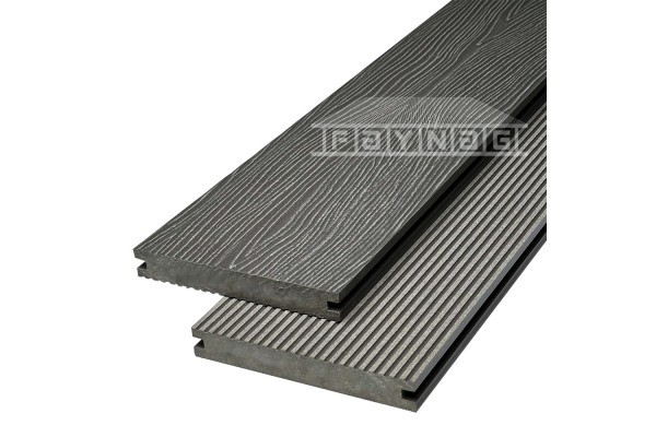 Террасная доска из ДПК Faynag Premium Massive 3D — Графит купить в Иркутске