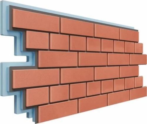 Термопанели Доломит Кирпич 40 мм Красный купить в Иркутске