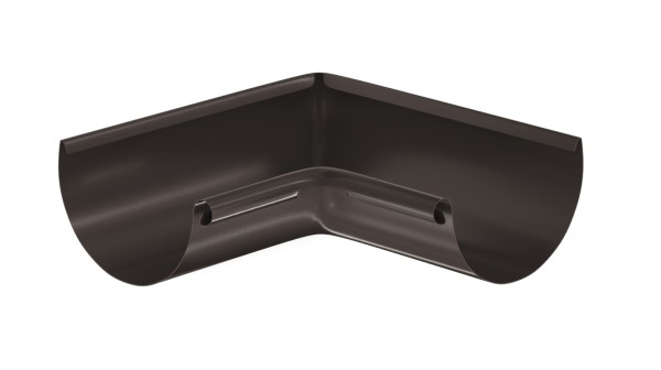 Водосток Aquasistem, система 125x90 - Угол желоба, внутренний 90° RR 32 Тёмно-Коричневый купить в Иркутске
