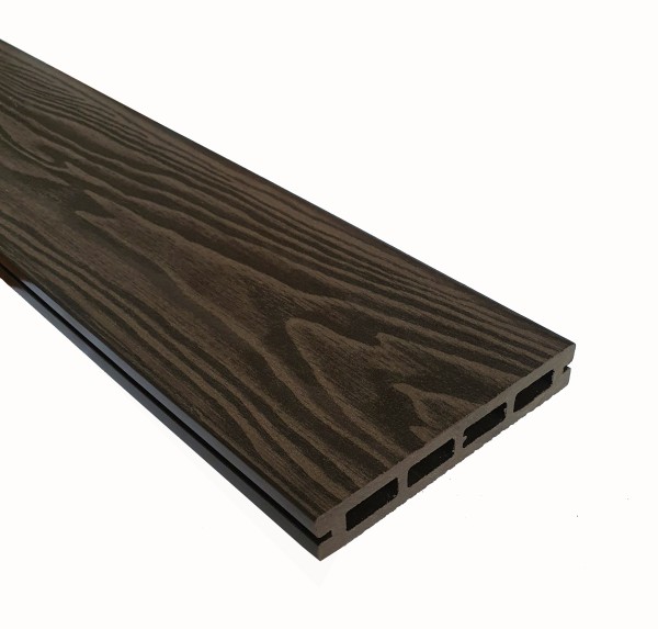 Террасная доска из ДПК Terrapol Смарт 3D Пустотелая с пазом Венге Соренто купить в Иркутске