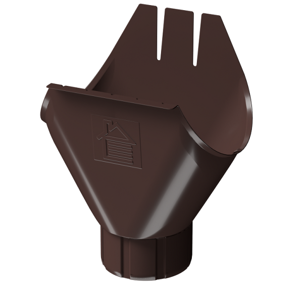 Воронка желоба D125 Döcke STAL PREMIUM Шоколад, (RAL 8019) купить в Иркутске