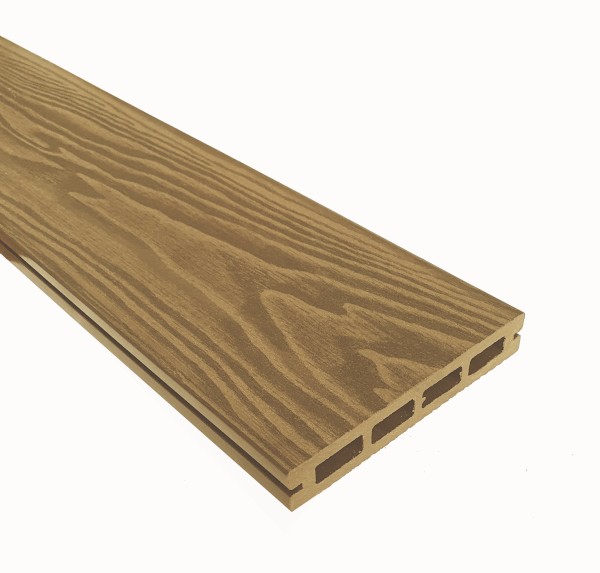 Террасная доска из ДПК Terrapol Смарт 3D Пустотелая с пазом Дуб Севилья купить в Иркутске