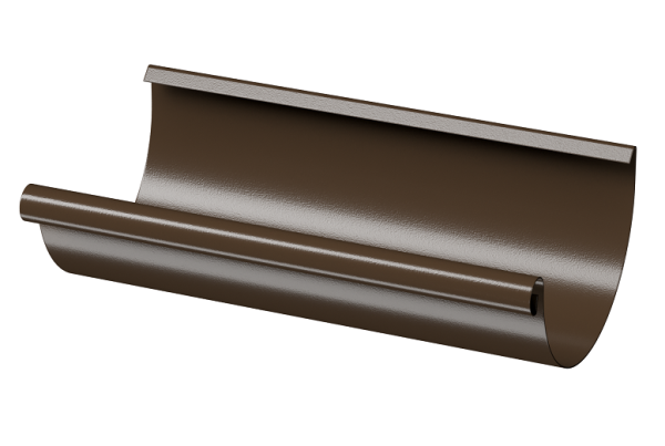 Желоб полукруглый D125 3 м Döcke STAL PREMIUM Каштан, (RAL 8017) купить в Иркутске