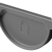 Заглушка желоба D125 Döcke STAL PREMIUM Графит, (RAL 7024) купить в Иркутске