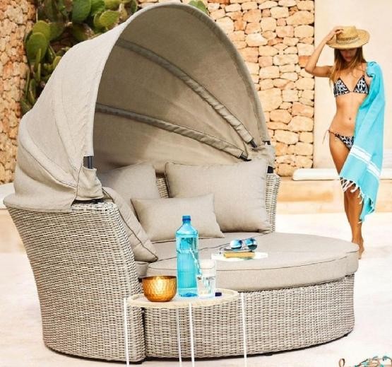 Диван-Трансформер AFINA плетеный из иск. ротанга AFM-325 Beige купить в Иркутске