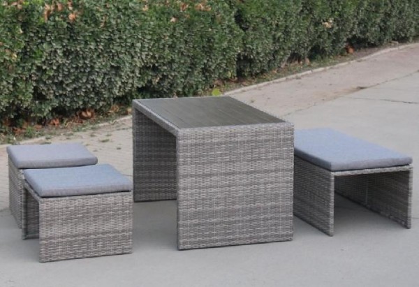 Диван-Трансформер AFINA плетеный из иск. ротанга S330G-W78 Grey купить в Иркутске