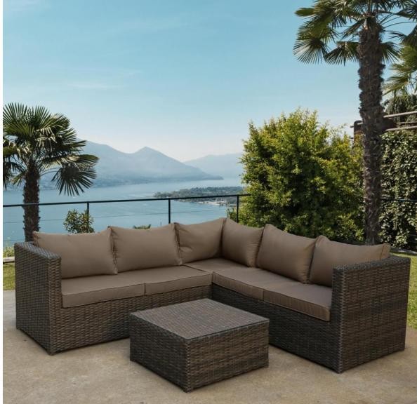 Комплект мебели AFINA плетеной из иск. ротанга YR825A Brown/Beige купить в Иркутске