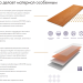 Фибросайдинг DECOVER 3600 x 190 x 8 мм Caramel купить в Иркутске
