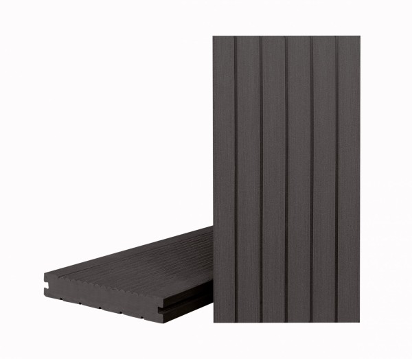 Террасная доска Классик Чёрное дерево (полнотелая с пазом) купить в Иркутске