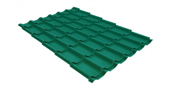 Металлочерепица классик 0,5 Satin RAL 5021 купить в Иркутске