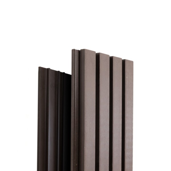 Фасадная доска Ecodecking Техно реечная 200х26х3000 Венге купить в Иркутске
