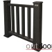 Ограждение из ДПК Outdoor Классик 3D STORM чёрный купить в Иркутске