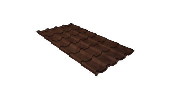 Металлочерепица камея GL 0,5 Safari Twincolor Brown купить в Иркутске