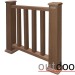 Ограждение из ДПК Outdoor Классик 3D STORM коричневый микс купить в Иркутске