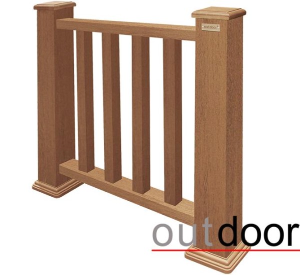 Ограждение из ДПК Outdoor Классик 3D STORM дуб купить в Иркутске