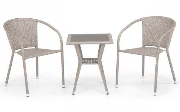 Комплект плетеной мебели AFINA из иск. ротанга T25C/Y137C-W85 Latte 2Pcs купить в Иркутске