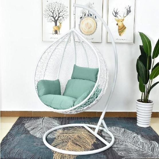 Кресло Подвесное из искусственного ротанга AFM-168A-L White/Green купить в Иркутске
