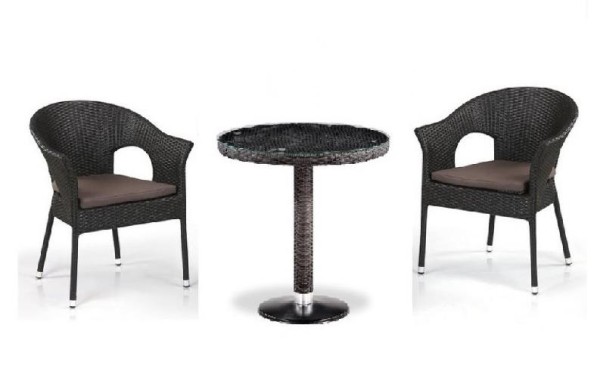 Комплект плетеной мебели AFINA из иск. ротанга T601/Y79A-W53 Brown 2Pcs купить в Иркутске