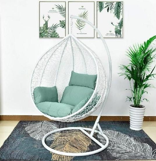 Кресло Подвесное из искусственного ротанга AFM-168A-XL White/Green купить в Иркутске
