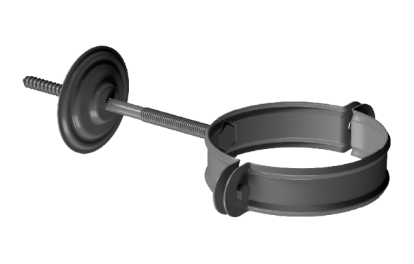 Хомут трубы D90 Döcke STAL PREMIUM Графит, (RAL 7024) купить в Иркутске