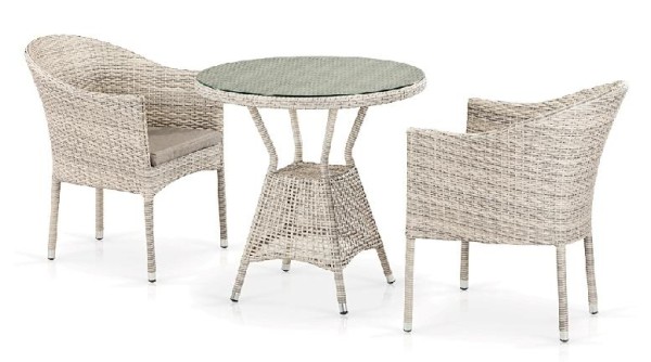 Комплект плетеной мебели AFINA из иск. ротанга T705ANT/Y350-W85 Latte 2Pcs купить в Иркутске