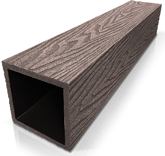 Столб ДПК 3D GardenParkett фактура дерева Венге купить в Иркутске