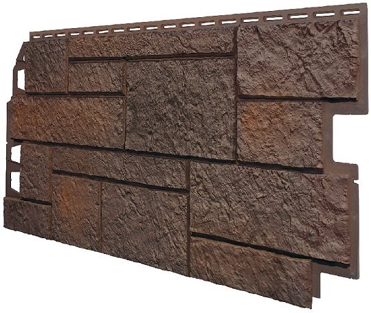 Фасадная панель VOX Sandstone (Сандстоун) темно коричневый купить в Иркутске