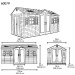 Сарай пластиковый LifeTime 15x8 DD купить в Иркутске