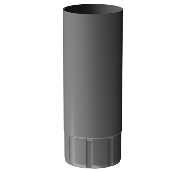 Труба водосточная 1 м D90 Döcke STAL PREMIUM Графит, (RAL 7024) купить в Иркутске