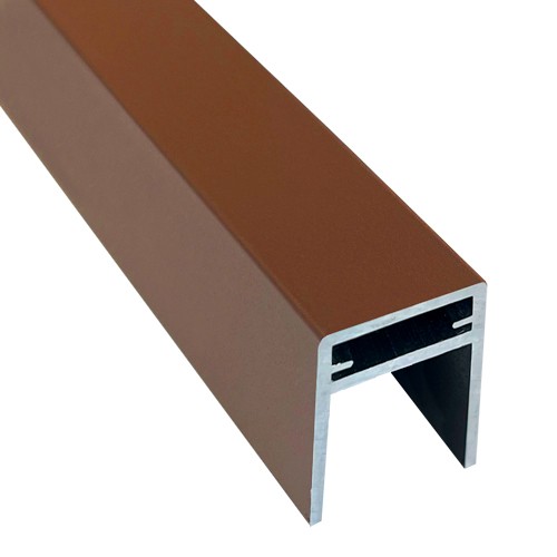 П-профиль Алюминиевый EasyDecking 35x25 Коричневый купить в Иркутске