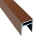 П-профиль Алюминиевый EasyDecking 35x25 Коричневый купить в Иркутске