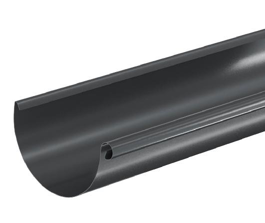 Водосток Aquasistem, система 150/100 - Водосточный желоб 3.00м RAL 7024 Тёмно-серый купить в Иркутске