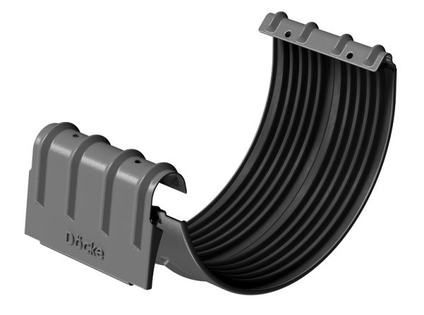 Соединитель желобов D125 Döcke STAL PREMIUM Графит, (RAL 7024) купить в Иркутске