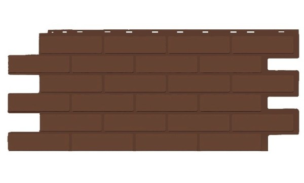 Фасадная панель T-Siding Кирпич Модерн Эко Браун купить в Иркутске