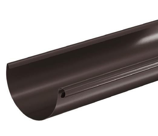 Водосток Aquasistem, система 125x90 - Водосточный желоб 3.00м RR 32 Тёмно Коричневый купить в Иркутске