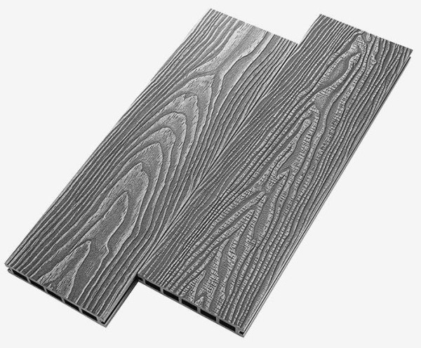 Террасная доска из ДПК RusDecking Unodeck Vintage - Серый купить в Иркутске