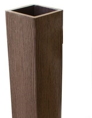 Столб опорный Woodvex Co-Extrusion Темно - Коричневый купить в Иркутске