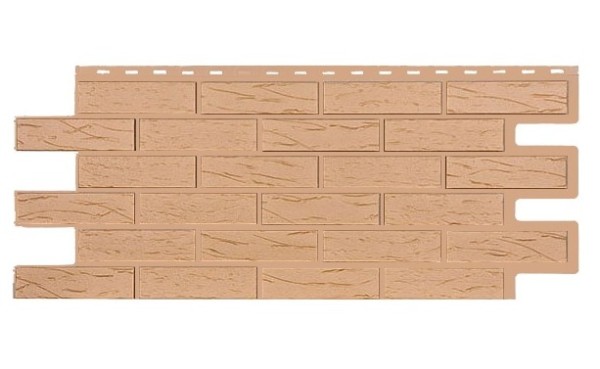 Фасадная панель T-Siding Кирпич Саман Эко Крем купить в Иркутске