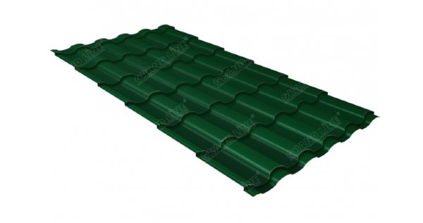 Металлочерепица кредо 0,45 Drap RAL 6005 зеленый мох купить в Иркутске